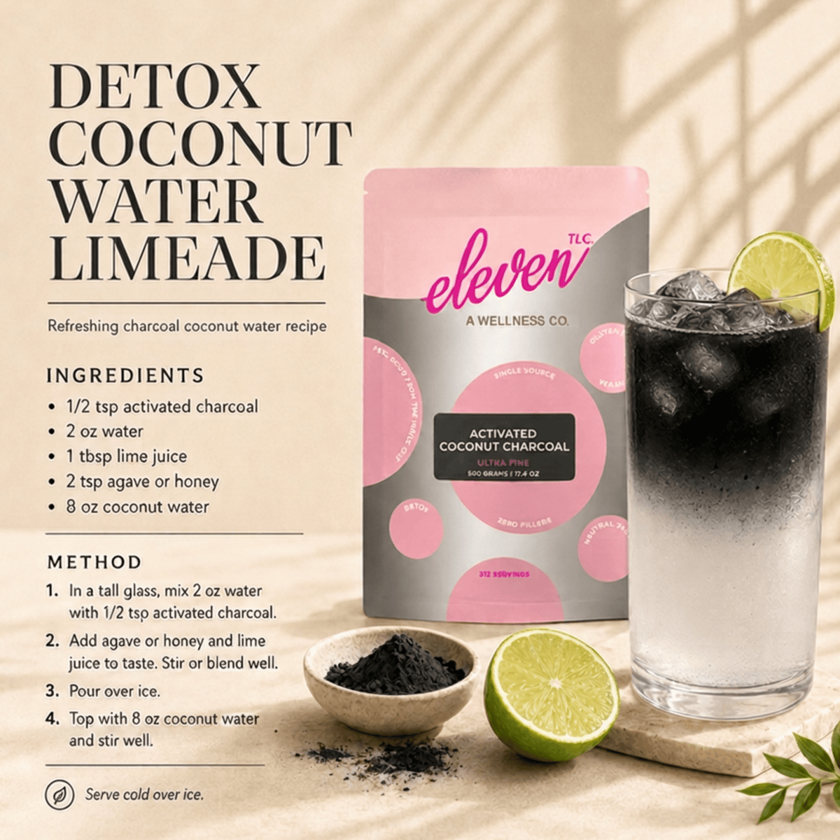 Activated Coconut Charcoal Powder | 312 Servings | Bulk Foodservice Grade - Vegan America