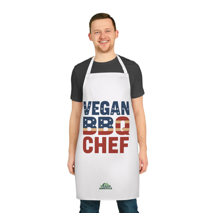 Vegan BBQ Chef Apron - 5 - Color Straps, Perfect Gift for Grilling Enthusiasts, Cooking Lovers, BBQ Parties, Summer Celebrations, Vegan Gifts - Vegan America