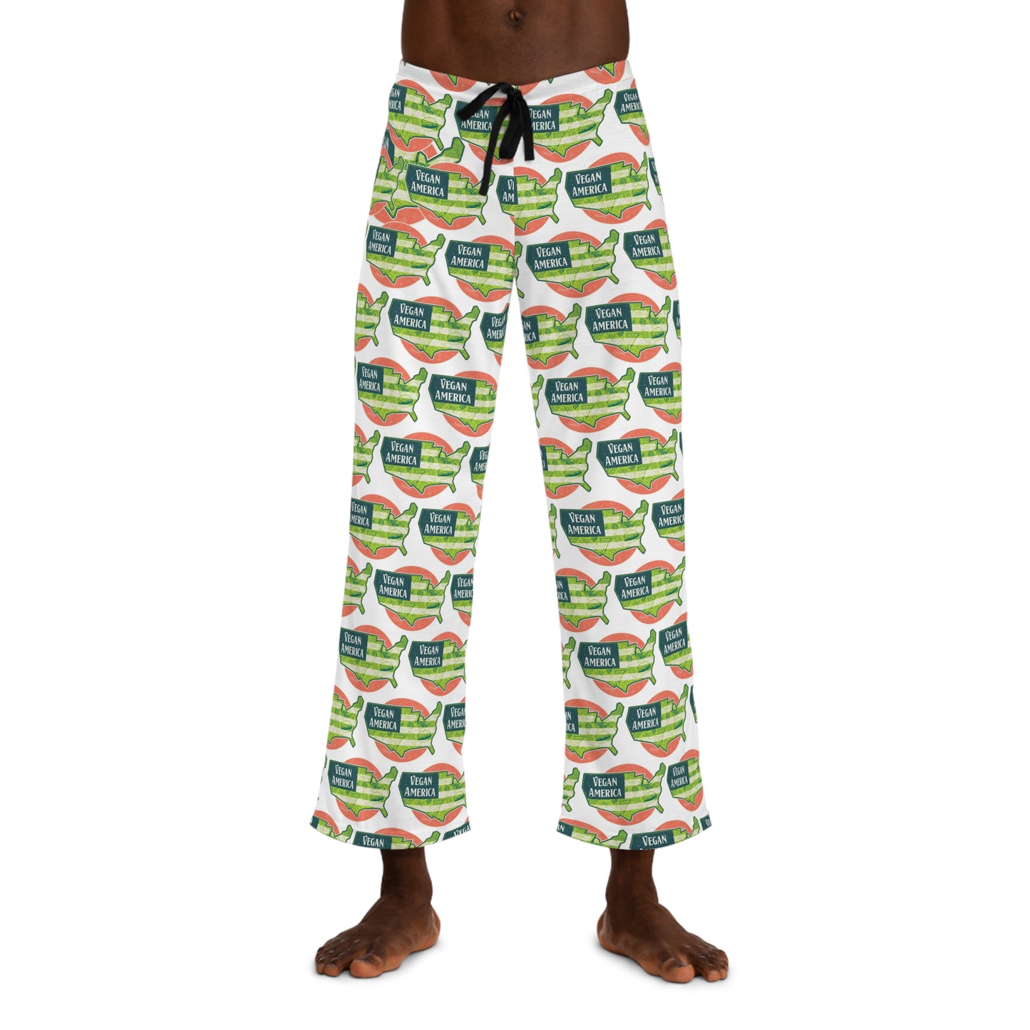 Men's Pajama Pants with Funny Food Print | Comfy Sleepwear, Lounge Pants, Gift for Foodies, Unique Pajamas, Casual Home Wear