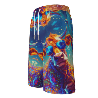 Men's Swaggy Cow Tether Knee Shorts
