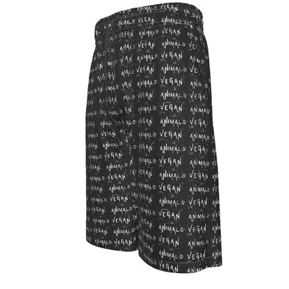 VEGAN For The Animals Men's Beach Shorts