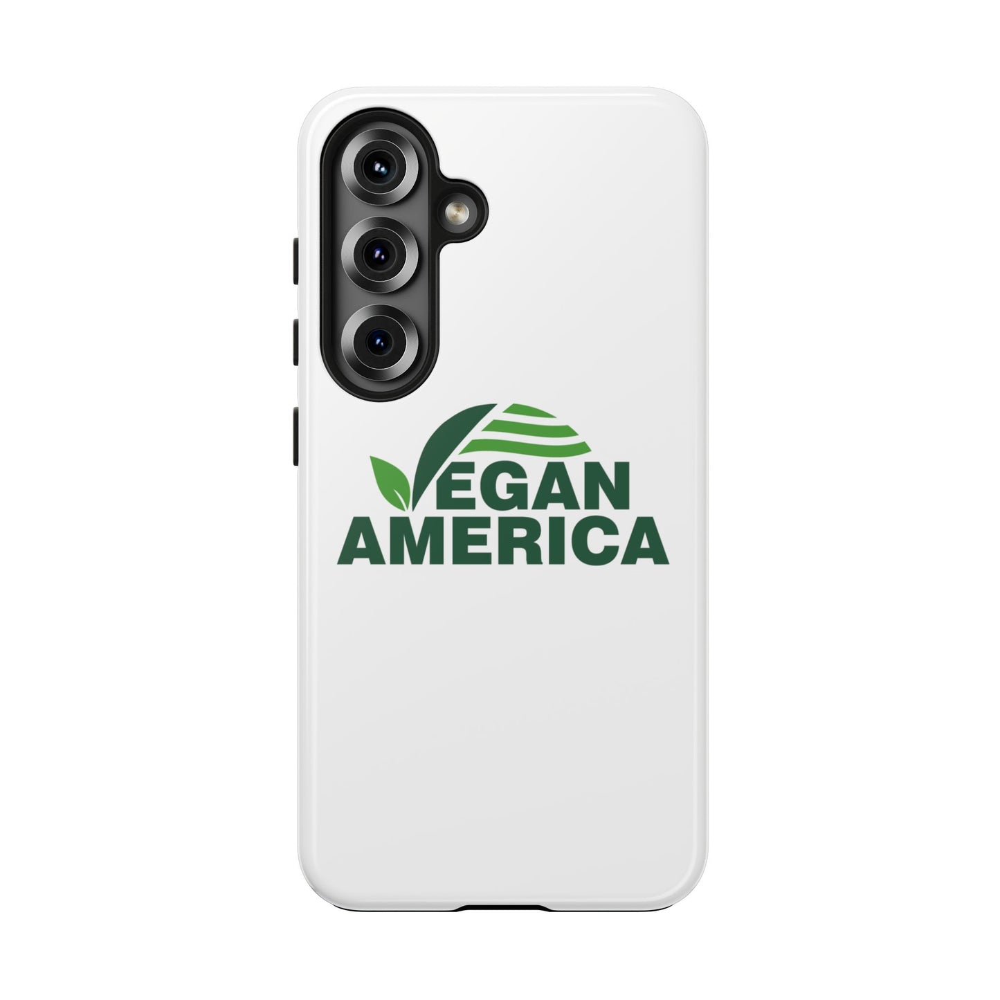 Vegan America Tough Phone Case — Eco - Friendly Plant Logo Protective Cover - Vegan America