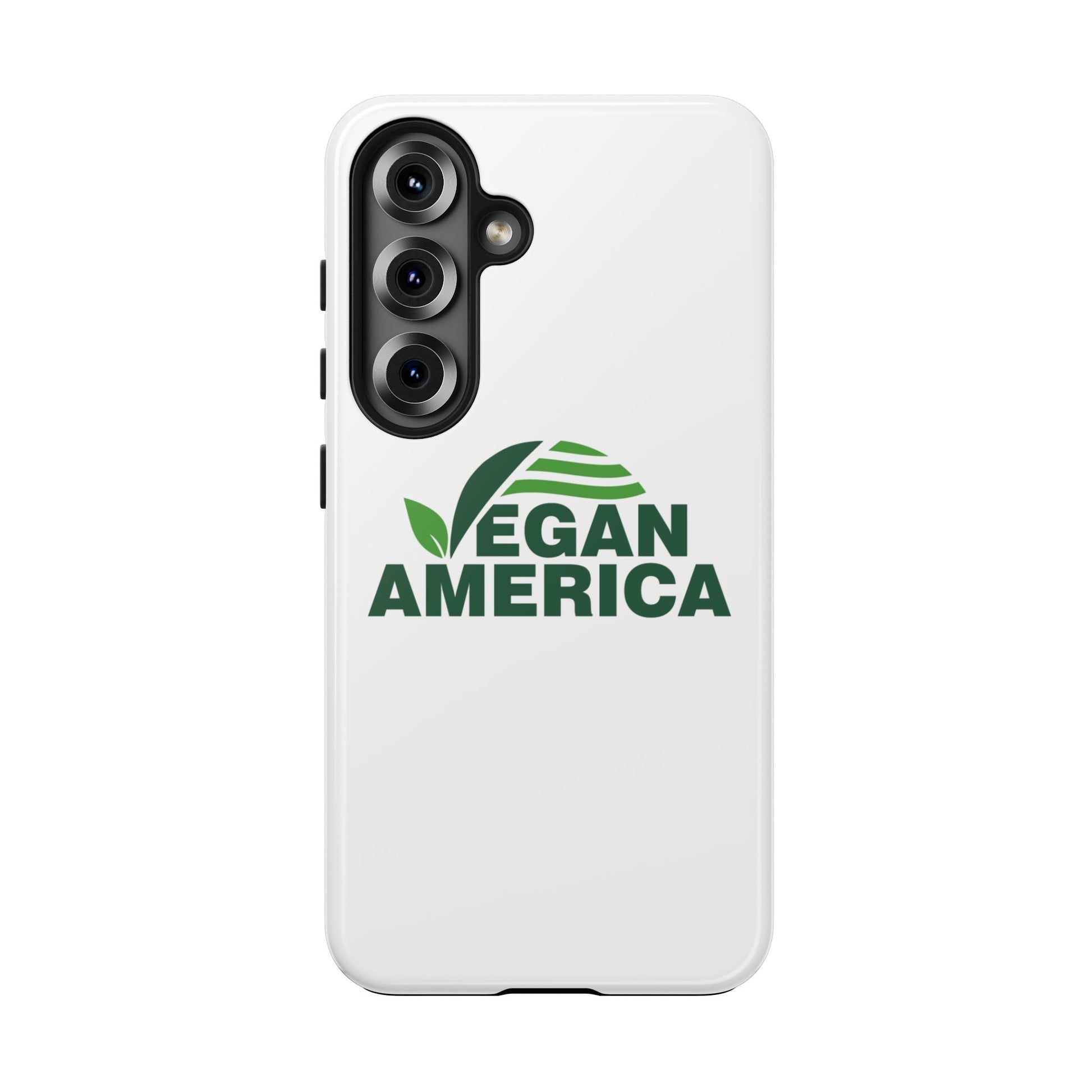 Vegan America Tough Phone Case — Eco - Friendly Plant Logo Protective Cover - Vegan America