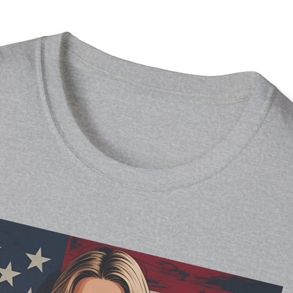 Vegan America T-Shirt | UnisexSoftstyle Tee, Eco - Friendly Fashion, Gift for Vegans, Independence Day Outfit, Casual Wear - Vegan America