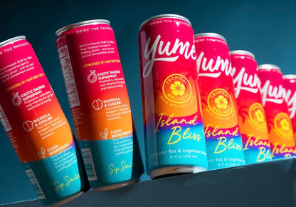 Yumé Island Bliss | 6 Pack Discovery| Sparkling Adaptogen Drink | Focus & Calm - Vegan America