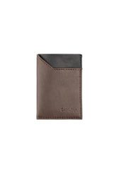 Slim card holder - Brown/Black - Vegan America