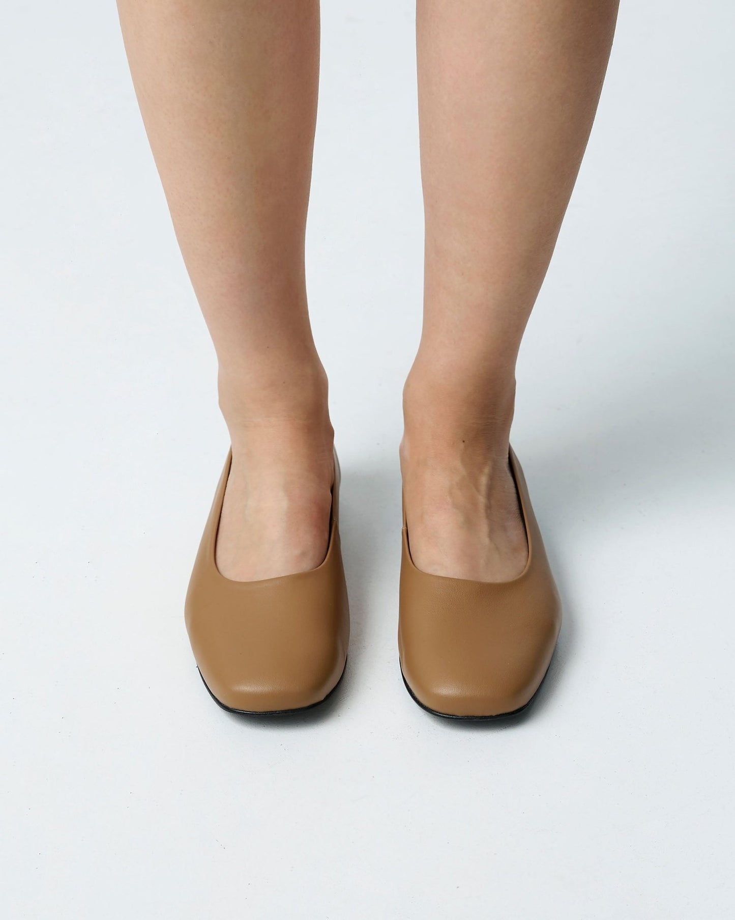 Carmel Diana Pumps beige ballerinas with a square - cut shape - Vegan America