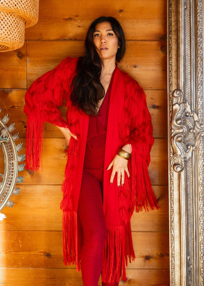 AFE ROBE - CRIMSON - Vegan America