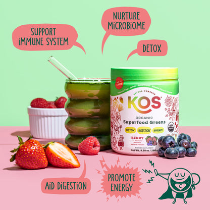 Organic Superfood Greens - Berry Flavor