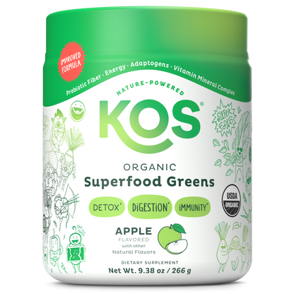 KOS Organic Superfood Greens - Apple Flavor