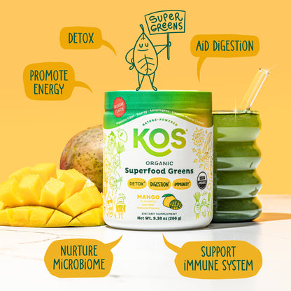 Organic Superfood Greens - Mango Flavor