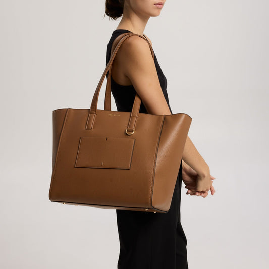 Archive Tote - Cinnamon + Gold