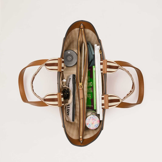 Archive Tote - Cinnamon + Gold