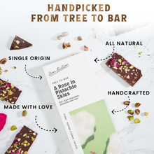 A Rose In Pistachio Skies - 55% Dark Rose Pistachio Chocolate