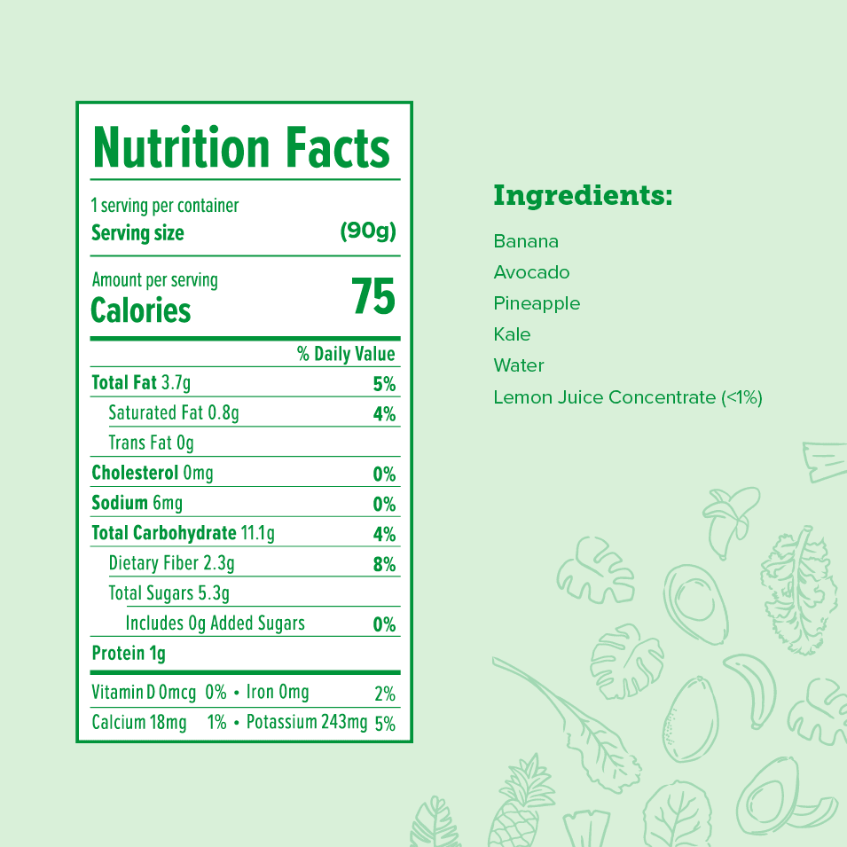 Avocado, Kale, Banana & Pineapple - Vegan America