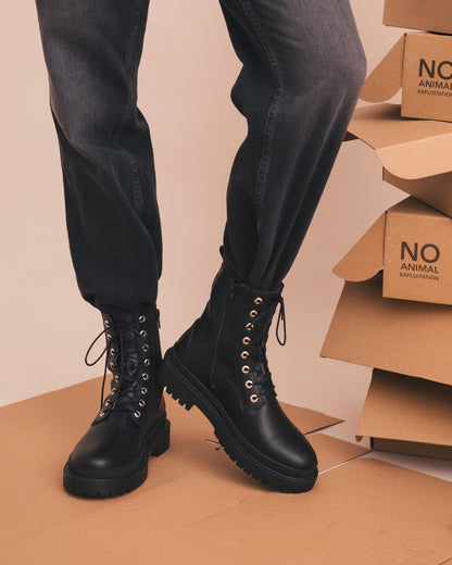 Vegan Boots Diram Black - Second Life