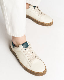 JACOB plant-based sneakers – beige & green