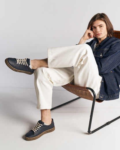 JACOB plant-based sneakers – navy blue