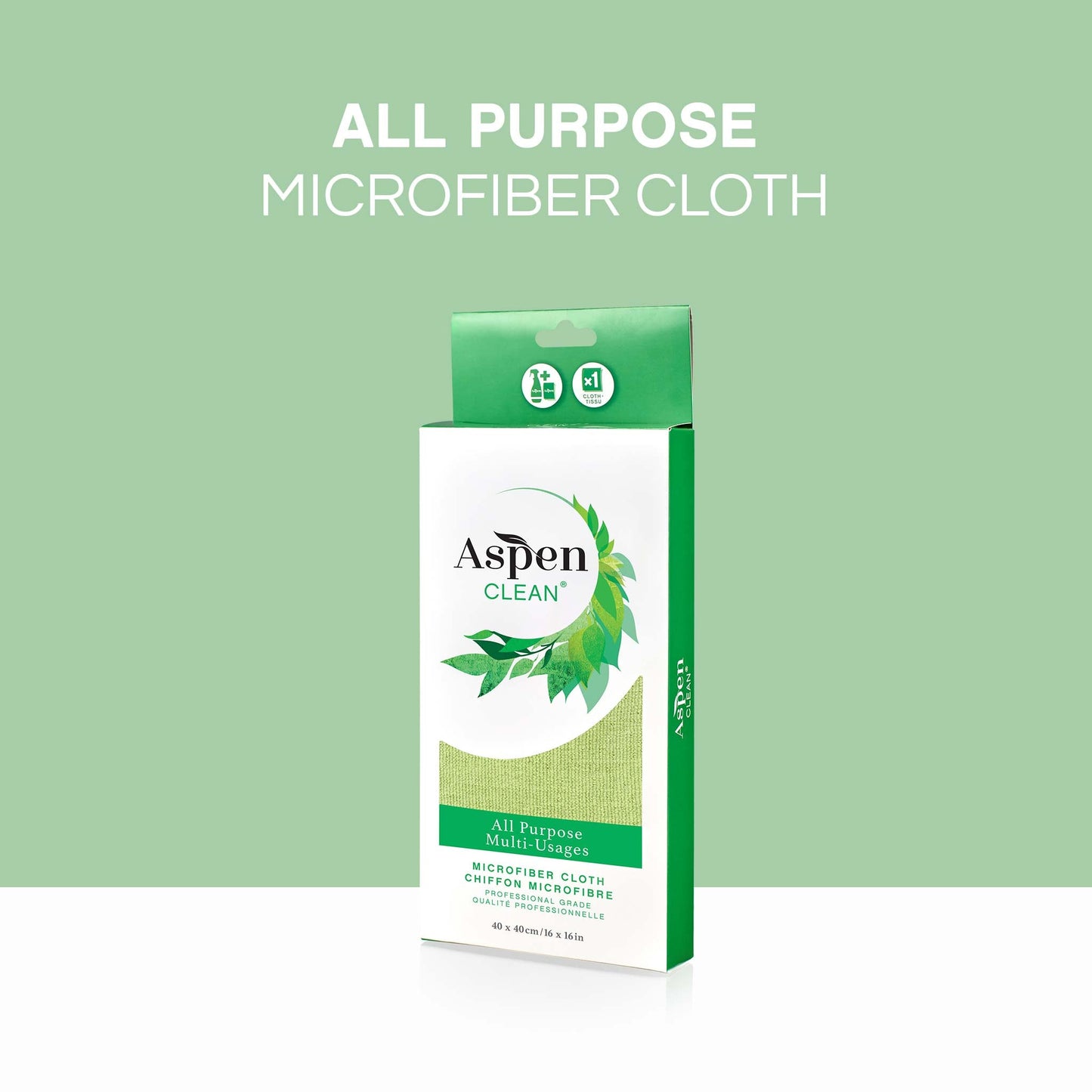 AspenClean All Purpose Microfiber Cloth