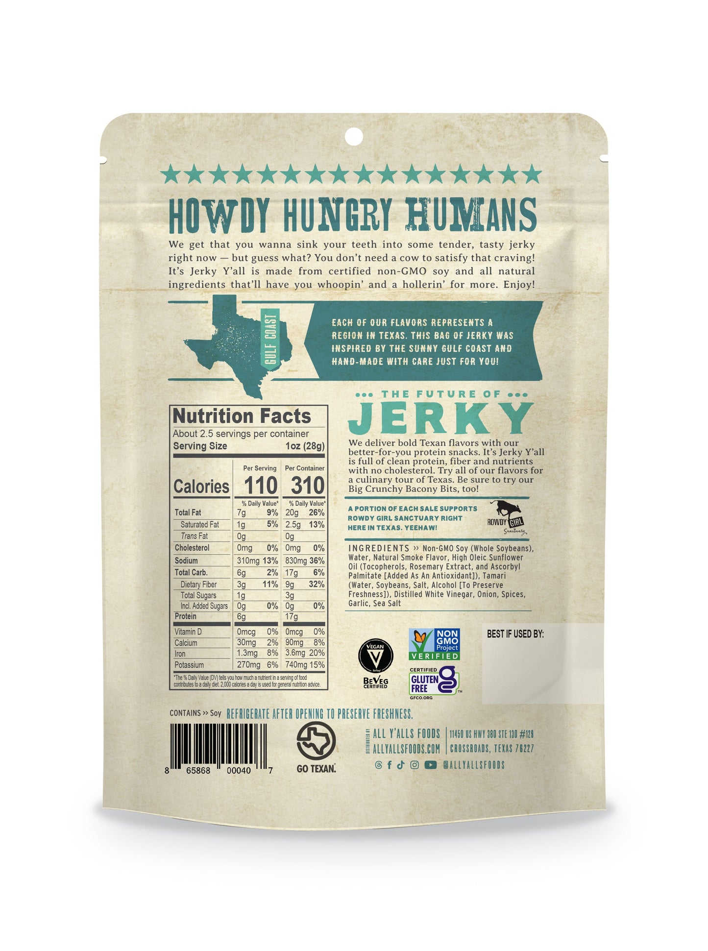 Black Pepper & Sea Salt Jerky | Retail 6-Pack (The Smarter Jerky)