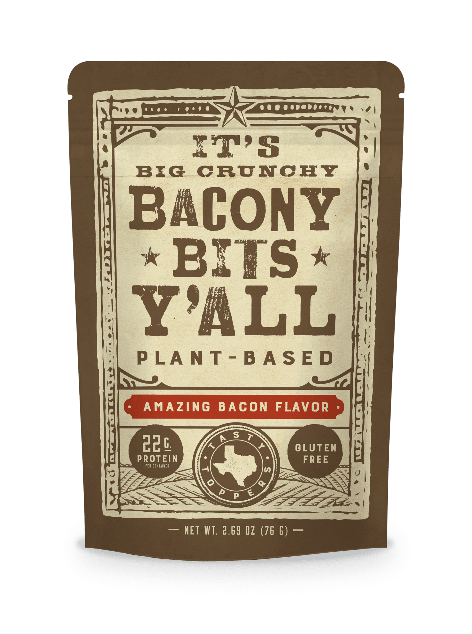 Big Crunchy Bacony Bits (Retail 6 - Pack) - Vegan America