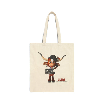 LUNA Cotton Canvas Tote Bag - Vegan America