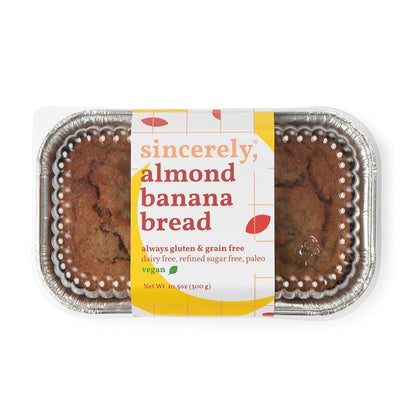 Vegan Almond Banana Bread – 4 Pack