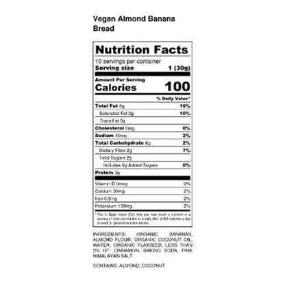 Vegan Almond Banana Bread – 4 Pack