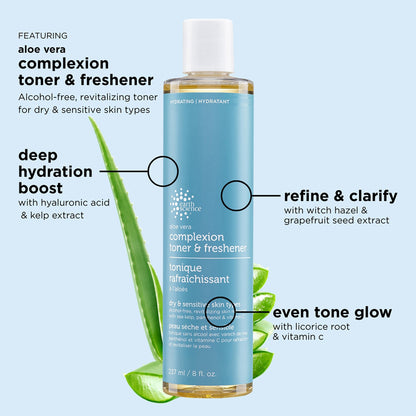 Aloe Vera Complexion Toner & Freshener 8 fl. oz. - Vegan America
