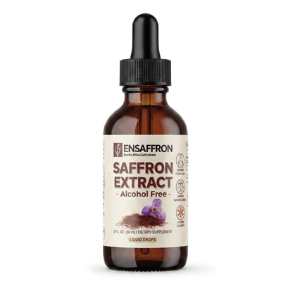 Premium Saffron Extract Liquid Drops (Made With Pure Threads) Alcohol-Free - Vegan America