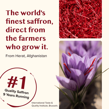 Premium Saffron Extract (Made With Pure Saffron Threads) Liquid Drops Tincture/Alcohol-Free - Vegan America