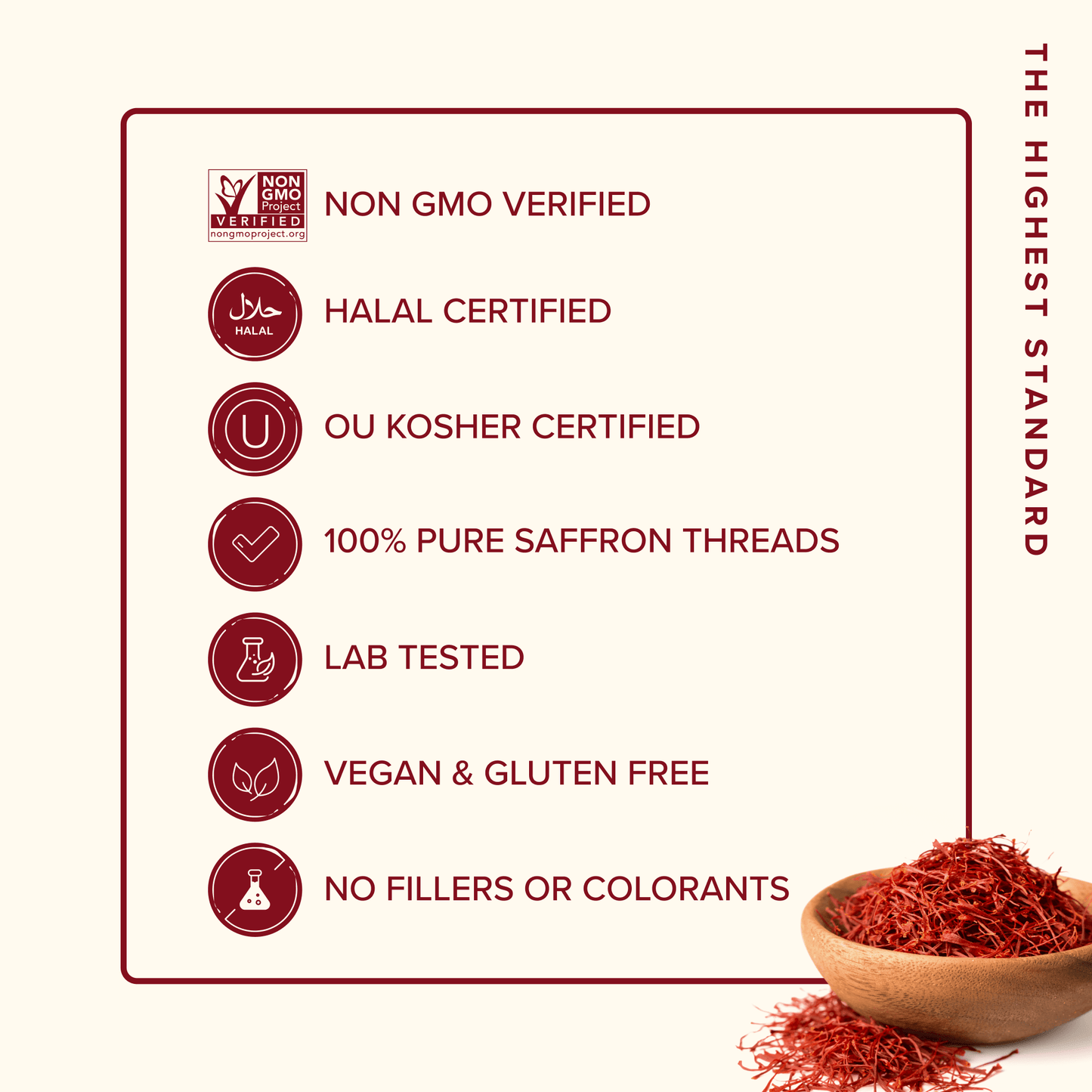 Premium Saffron Extract (Made With Pure Saffron Threads) Liquid Drops Tincture/Alcohol-Free - Vegan America