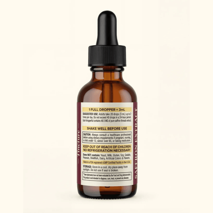 Premium Saffron Extract (Made With Pure Saffron Threads) Liquid Drops Tincture/Alcohol-Free - Vegan America