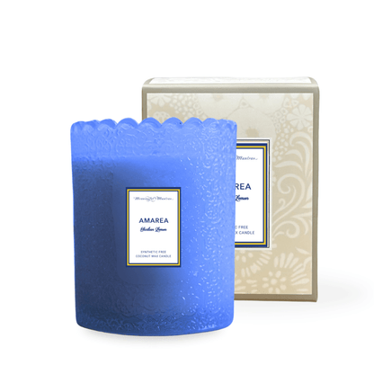 Amarea Sicilian Lemon Natural Candle 8oz Kaia Collection - Vegan America