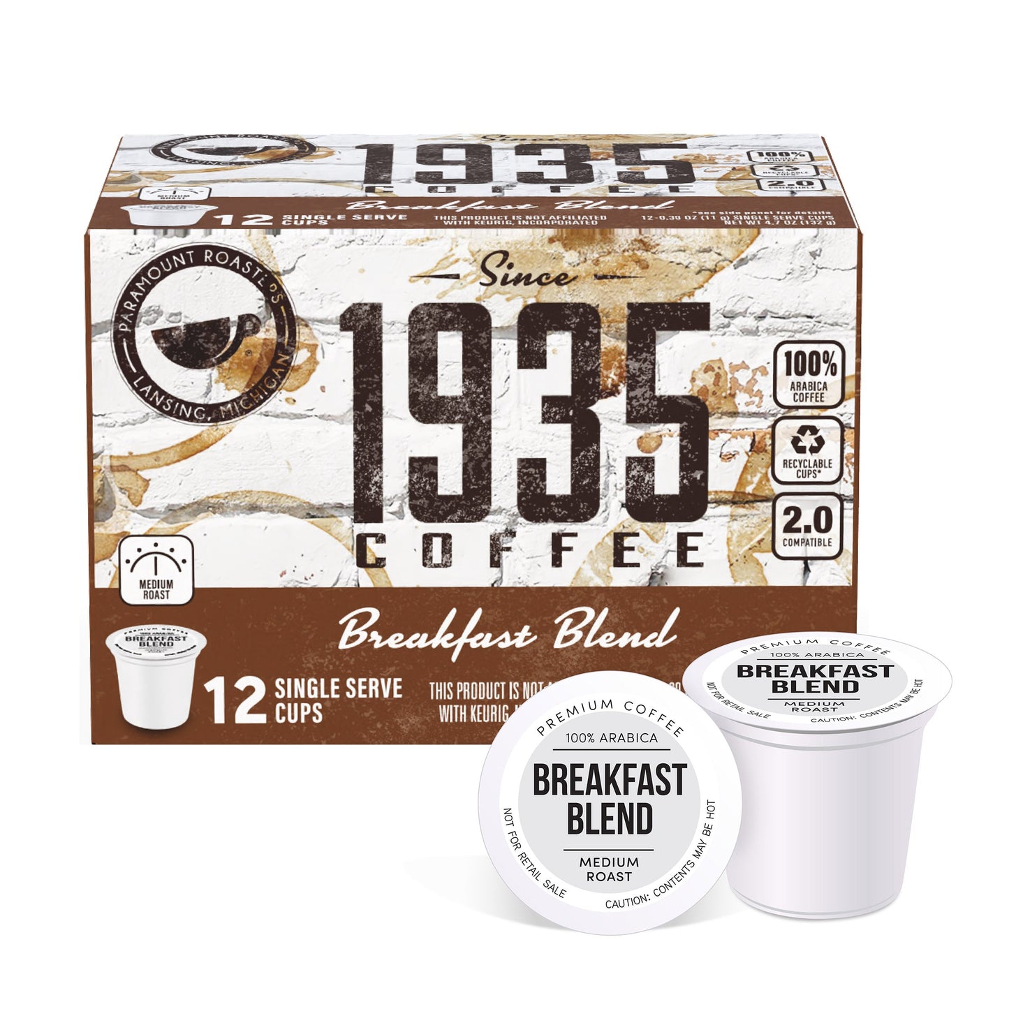 1935 Breakfast Blend 12ct Single Serve Cups