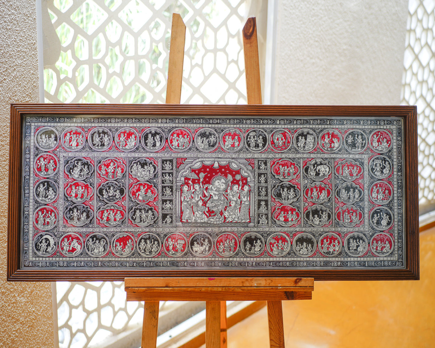 Anaya Fabric Art in Wood