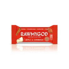 RAWMYGOD Apple & Cinnamon Fruit & Nut Bar, Box of 16