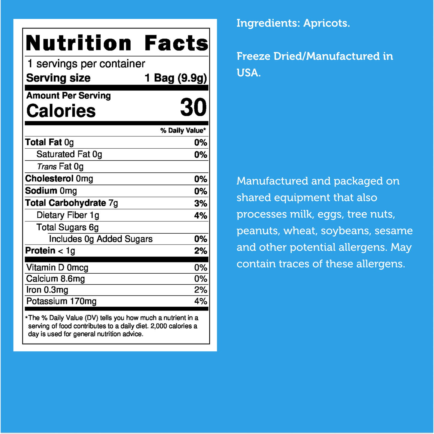 Freeze Dried Apricots