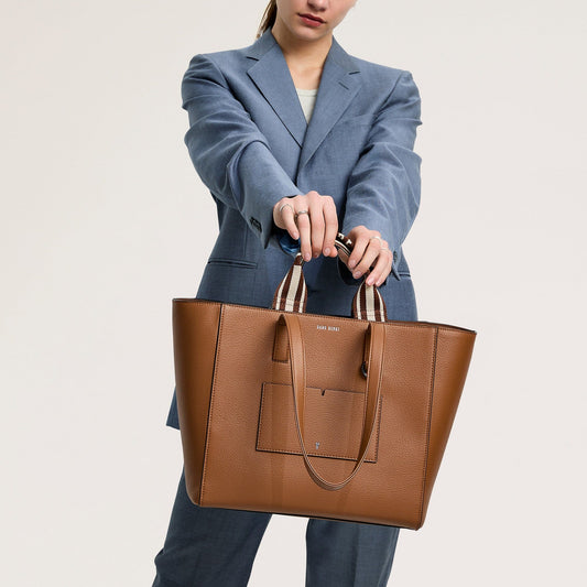 Archive Tote - Cinnamon + Gunmetal