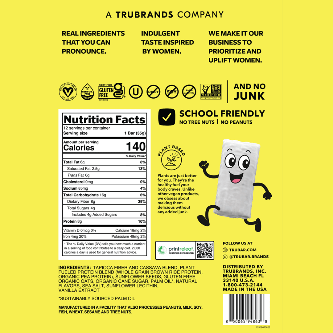 TRUBAR KiDS - Iced Oatmeal Blast Bar SAMPLING - Vegan America