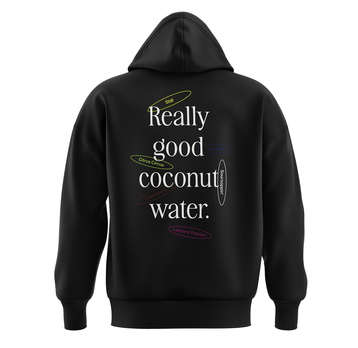 "Really Good Coconut Water" Oversized Hoodie - Vegan America