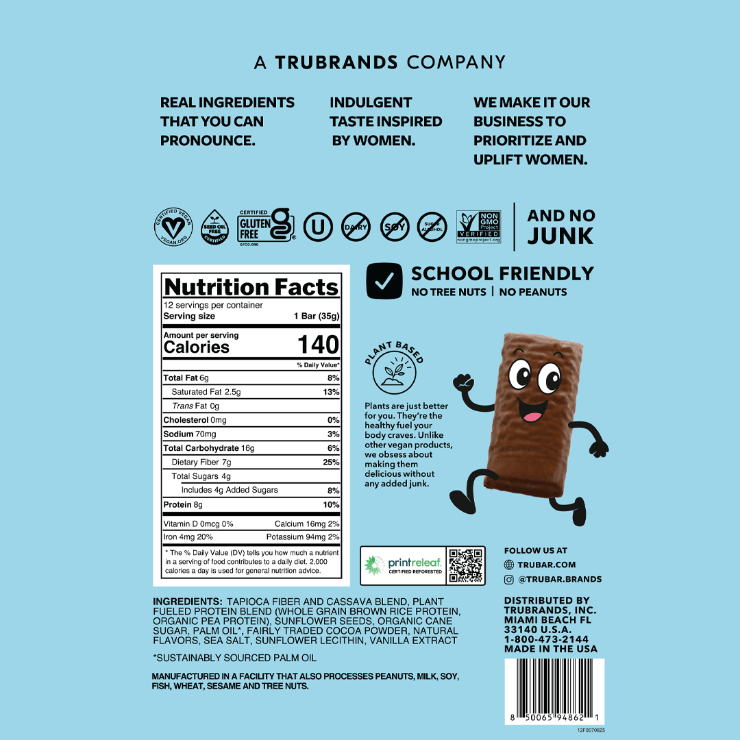 TRUBAR KiDS - Fudge-Tastic Brownie Bar - Vegan America
