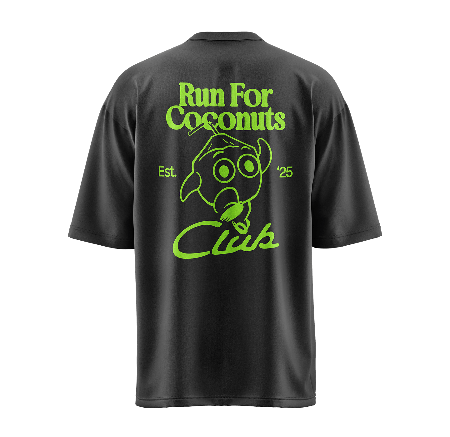 "Run Club" Oversized Faded T-Shirt - Vegan America