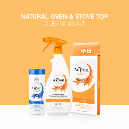 AspenClean Oven and Stove top Cleaner Kit