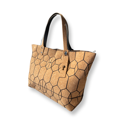 Geometric Cork Tote