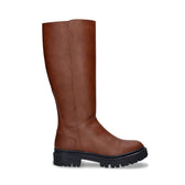Women's Vegan Knee-High Boots Aurora Brown - Vegan America