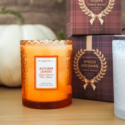 Autumn Leaves Natural Candle 8oz Kaia Collection - Vegan America