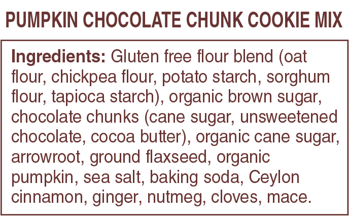 Pumpkin Chocolate Chunk Cookie Mixes - Vegan America