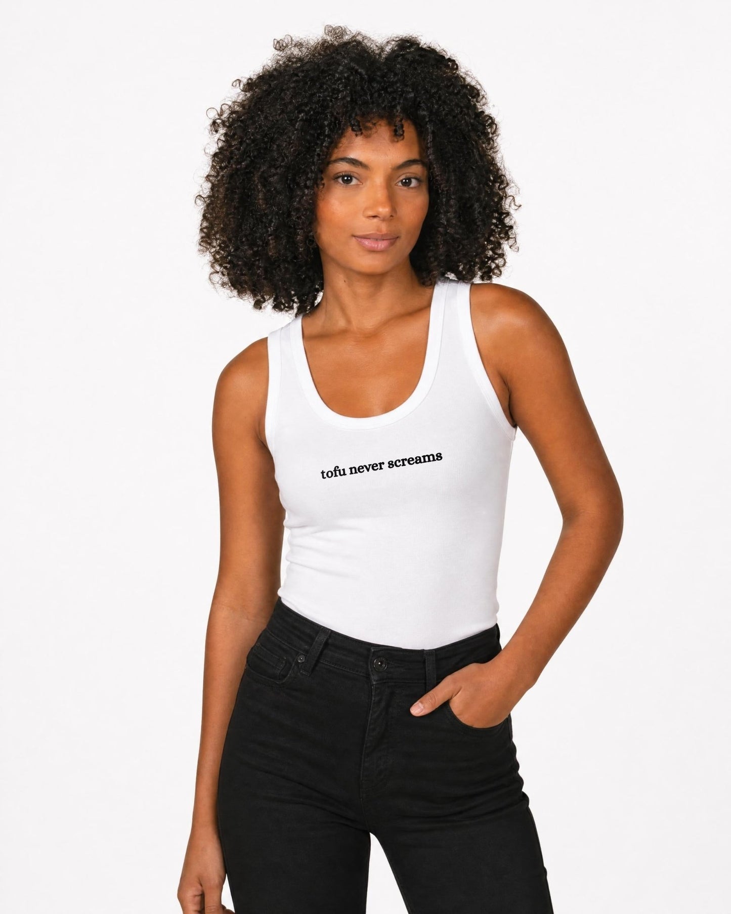 Tofu Never Screams Women's Tank Top - Vegan America
