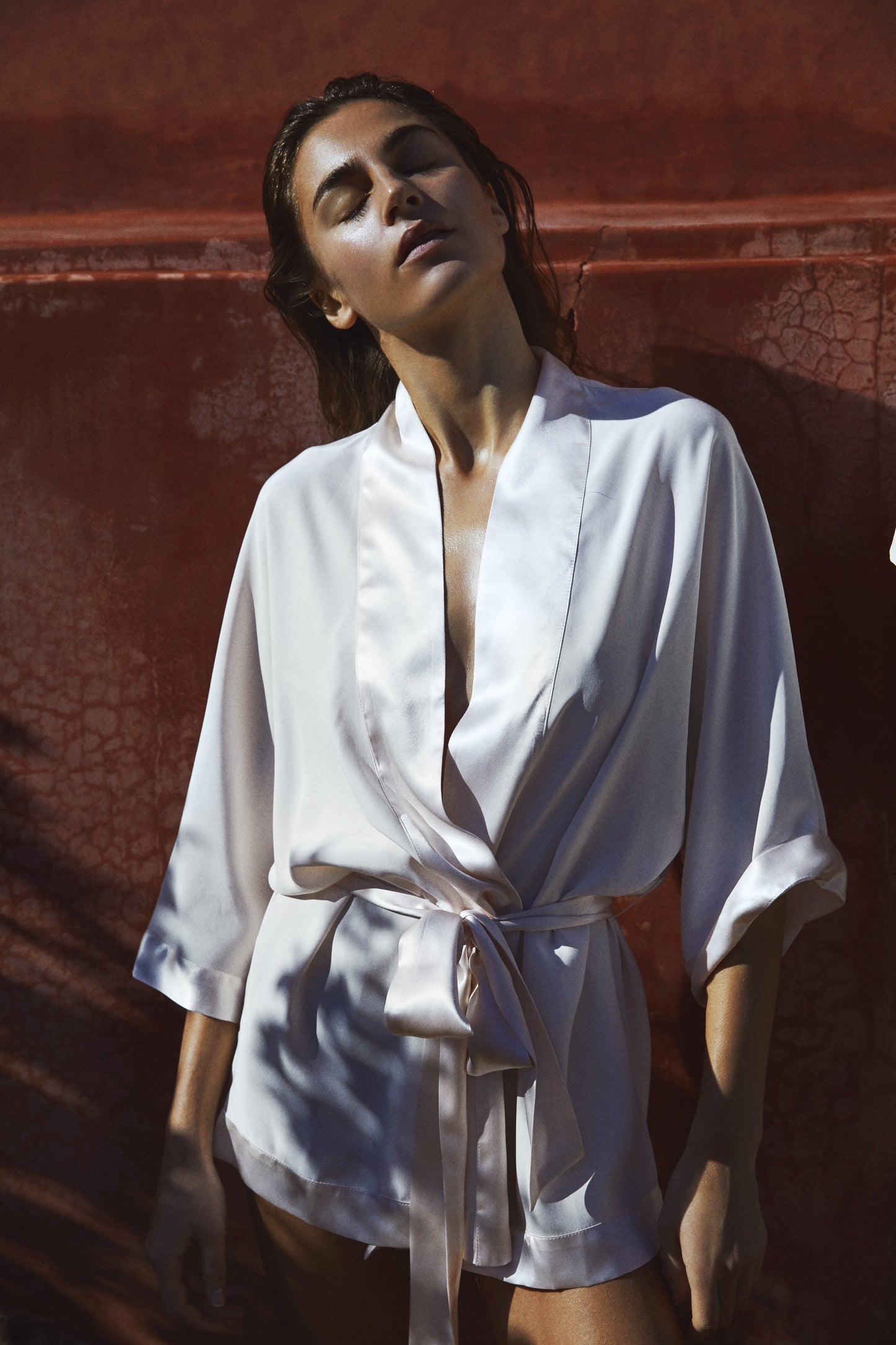 Silk Robe Short Women